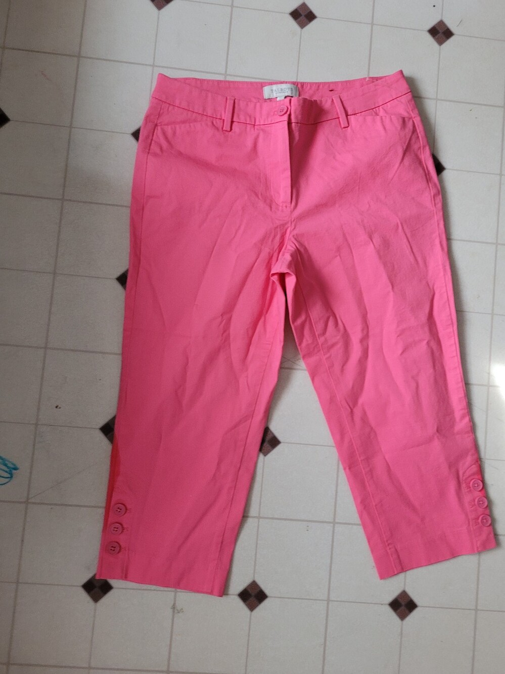Talbots Pink Capri Pant Size 10 Petite